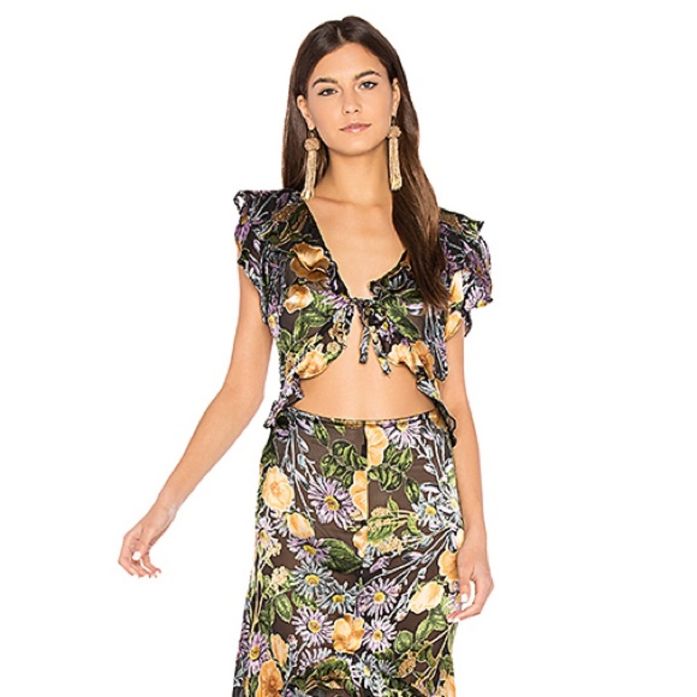 For Love and Lemons Luciana Maxi Dress xs NWT